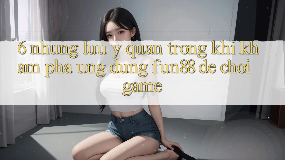 6. Những Lưu Ý Quan Trọng Khi Khám phá Ứng dụng Fun88 Để Chơi Game 6. Những Lưu Ý Quan Trọng Khi Khám phá Ứng dụng Fun88 Để Chơi Game