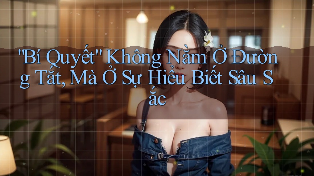 “Bí Quyết” Không Nằm Ở Đường Tắt, Mà Ở Sự Hiểu Biết Sâu Sắc