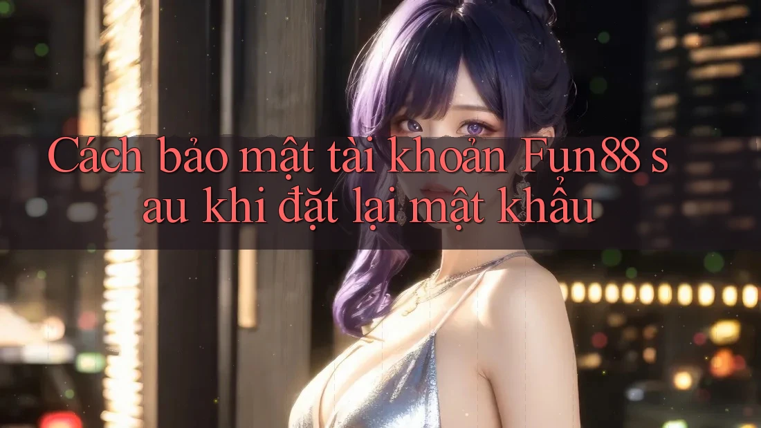 Cách bảo mật tài khoản Fun88 sau khi đặt lại mật khẩu Cách bảo mật tài khoản Fun88 sau khi đặt lại mật khẩu