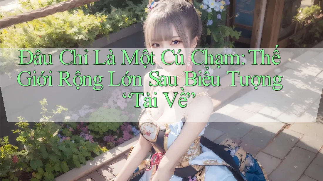 Đâu Chỉ Là Một Cú Chạm: Thế Giới Rộng Lớn Sau Biểu Tượng “Tải Về”