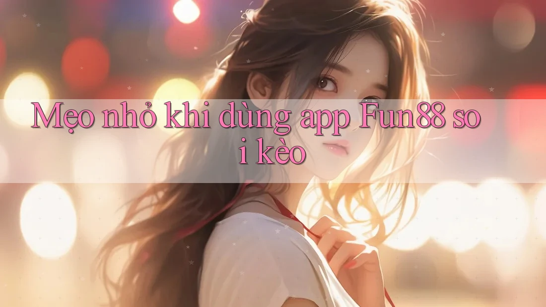 Mẹo nhỏ khi dùng app Fun88 soi kèo Mẹo nhỏ khi dùng app Fun88 soi kèo