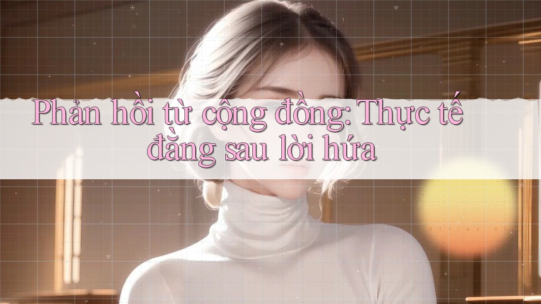 Phản hồi từ cộng đồng: Thực tế đằng sau lời hứa Phản hồi từ cộng đồng: Thực tế đằng sau lời hứa