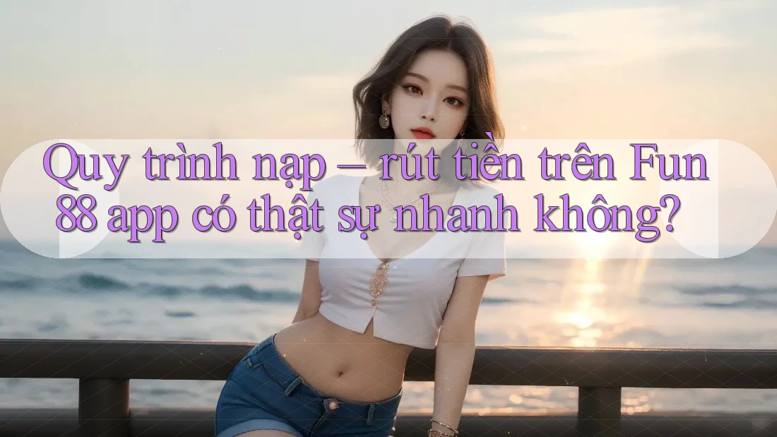 Quy trình nạp – rút tiền trên Fun88 app có thật sự nhanh không? Quy trình nạp – rút tiền trên Fun88 app có thật sự nhanh không?